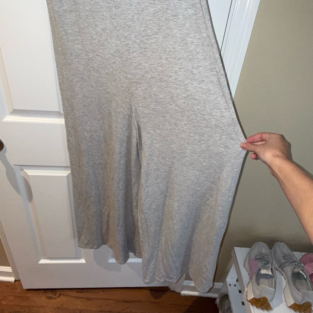 NWOT Athleta Nighttime Bliss Heather Grey Sleep V-Neck Tencel Romper Size: XS - Picture 4 of 11